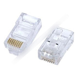 Paquete 100 Piezas Plug Conector Rj45 Cable Red Utp Cat5e