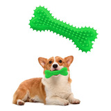 Juguete De Hule Para Perro En Forma De Hueso Texturizado Color Verde