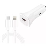 Cargador Para Auto Compatible Con iPhone 20w Usb-c Carga Rap