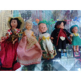 Muñecas Plástico Soplado Antiguas Años 60s Con Ropa C.u.