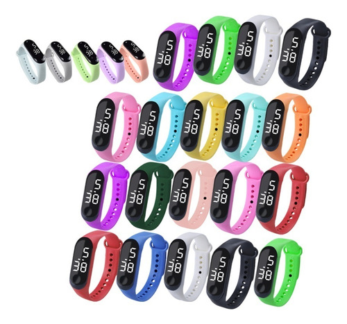 Reloj Led Digital Táctil Unisex Mayoreo De 24 Piezas