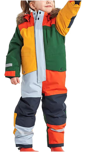 Trajes De Nieve Siameses Coloridos E Impermeables Para Niños