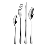 Set X 24 Cubiertos Acero Inoxidable Kremer New York Silver H