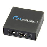 Splitter 1x2 Distribuidor De Sinal Hdmi 3d Duplicado Tv