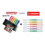 Marca Texto Stabilo Swing Cool Pastel + Brush Pen Pastel