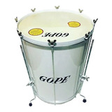 Gope - Surdo 60cm X 18  8 Afinações Branco Com Tripé Bal6018