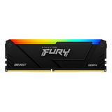 Memoria Ram Ddr4 16gb 3200mhz Kingston Fury Beast Rgb Negro