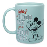 Taza Mickey Mouse Clasic Good Day Original Disney Cerámica