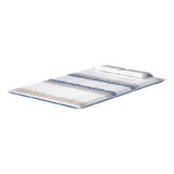 Probel Pelmex Cor Branco E Azul Colchão Casal 138cm X 188cm Com Travesseiro D20 Luxo