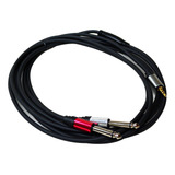 Cable Audio 1p 3,5st-2p 6,3m (3mt) Carverpro 