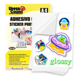 Papel Fotografico  Adhesivo Glossy  Autoadhesivo X 50 Hojas