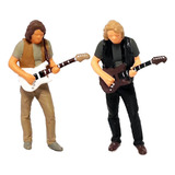 2 Uds Pintado A Mano 1/64 Resina Guitarrista Personas Modelo