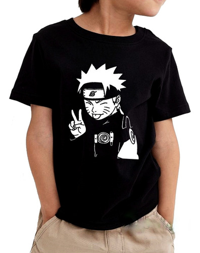 Camiseta Camisa Naruto Língua Anime Infantil