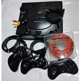 Sega Saturn Tectoy Console 3 Controles Cabos 1 Jogo Original