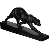 Diseño Toscano Panther On The Prowl Art Deco Estatua, 16 Pul