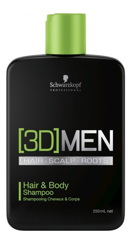 Shampoo 3d Men Hair And Body Schwarzkopf