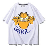 Camiseta De Manga Corta Con Estampado Digital De Garfield Ca