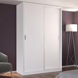 Guarda-roupa Solteiro 2 Portas De Correr 100% Mdf 771 Cor Branco