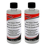 Super Nail Diluyente Polaco 4oz (paquete De 2)