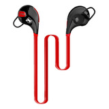 Audífonos Bluetooth Kaiser Sport Mh-9216 Recargable Manos Libres Color Rojo