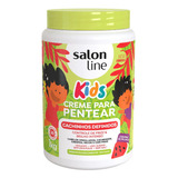 Salon Line Creme Para Pentear Kids Cachinhos Definidos 1kg