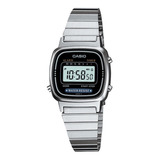 Reloj Casio Dama Retro Vintage La670 Plata Negro Original