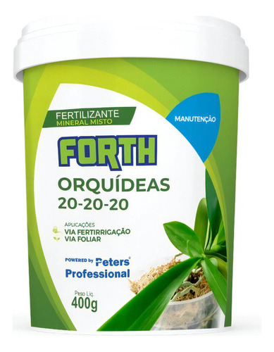 Adubo Forth Orquideas Manutençao 20-20-20 Peters 400g