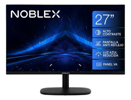 Monitor Led Noblex 27 Full Hd Va Antiglare Color Negro