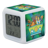 Reloj Despertador Scooby Doo Con Luz Led