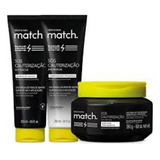 Shampoo+condicionador+máscara Match Calterização Boticário.