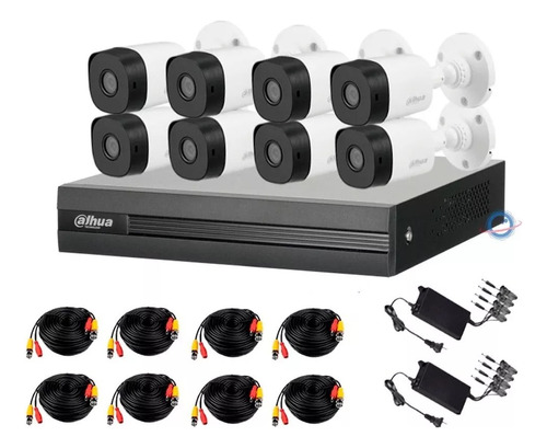 Kit De Videovigilancia Cámaras Dahua 2 Mpx Dvr 8ch+2 Ip