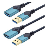 Cable De Extension Usb 3.0, [2 Unidades] Cable De Extension