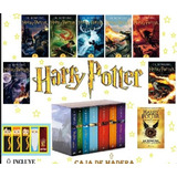 Saga 8 Libros Harry Potter J K Rowling Caja Premium Madera