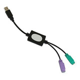 Dual Ps2 2 To Usb1 Adapter