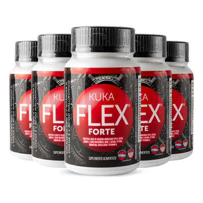 Kit De 5 Frascos De Kuka Forte - 30 Tabs Flex Articulaciones | MercadoLibre