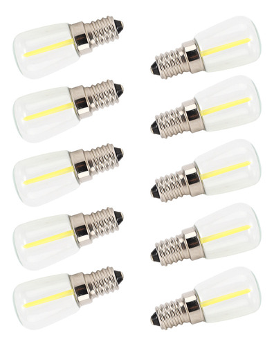 Mini Luz Led E14 De Filamento Largo De Alto Brillo, 10 Unida