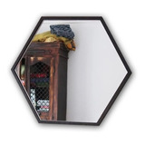 Espejo De Acrílico Rombo Hexagono Irrompible 50x50