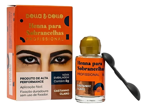 Henna Para Sobrancelhas Della E Delle 8g - Escolha A Cor | MercadoLivre