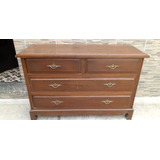 Hermosa Comoda De 4 Cajones En Madera 1,14 X 42 X 72 Alto