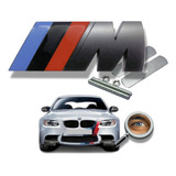 Insignia Emblema M Negra Para Bmw P/parrilla Tuningchrome