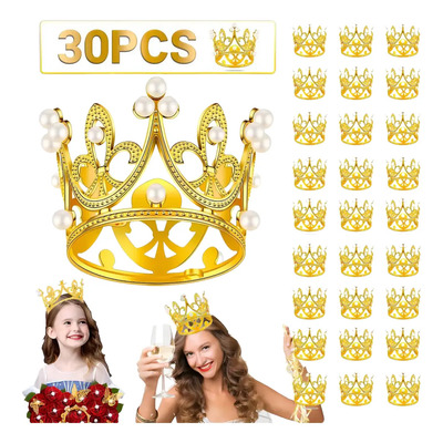 Coronas Dorada Para Ramos De Flores 30 Pzs Decoración Pastel | MercadoLibre