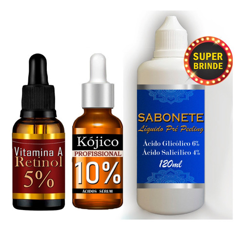 Kit Melasma I Rugas I Ácido Retinol 5% + Ácido Kójico 10%