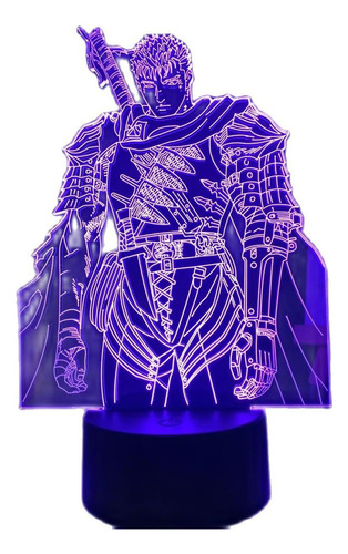 Lámpara De Escritorio Berserk Decoration Light 3d Con Luz No