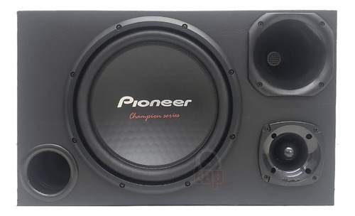 Caixa Trio Pioneer Completa Som Carro Bobina Dupla 700w Rms