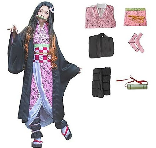 Disfraz Talla Xx Large Para Mujer De Kamado Nezuko Cosplay