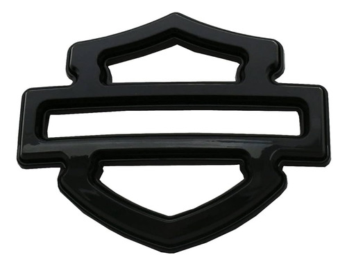 Emblema Harley Davidson Para Tanque Gasolina Negro