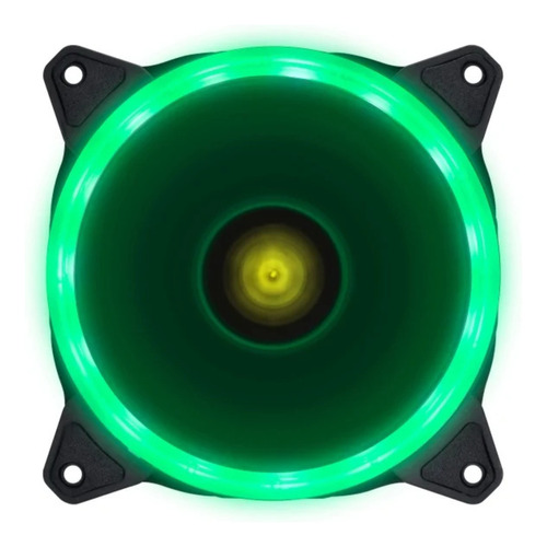 Cooler Fan Gamer Vinik Vring Led Verde 120mm 4 Pinos