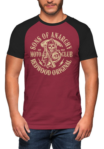 Camisetas Raglan Sons Of Anarchy Opie Jax Tig Juice Séries