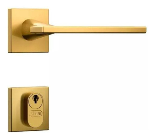 Fechadura Stam Externa Classic Gold 3000 Roseta Quadrada