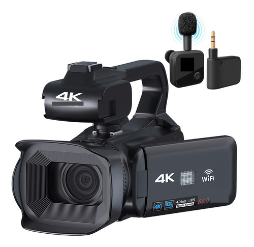 Cámara De Video Profesional 4k 18x Digital Vlog Videocámara